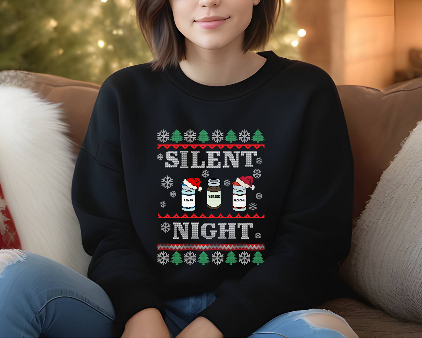 Silent Night Ugly Sweater