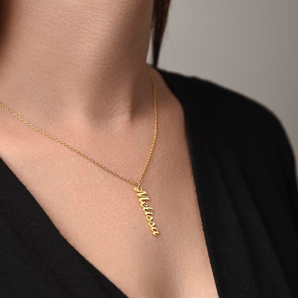 PERSONALIZED NAME NECKLACE - VERTICAL
