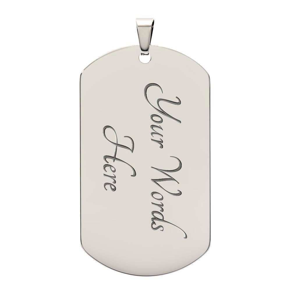 My Son | Dog Tag | Carry You