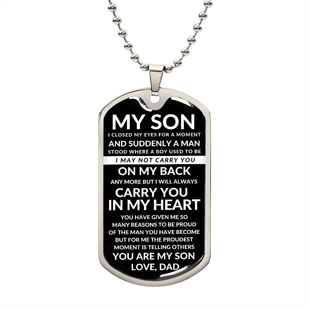 My Son | Dog Tag | Carry You