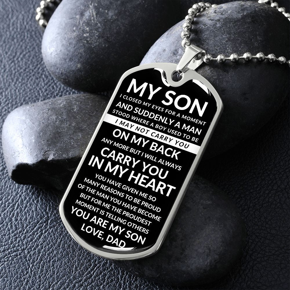 My Son | Dog Tag | Carry You
