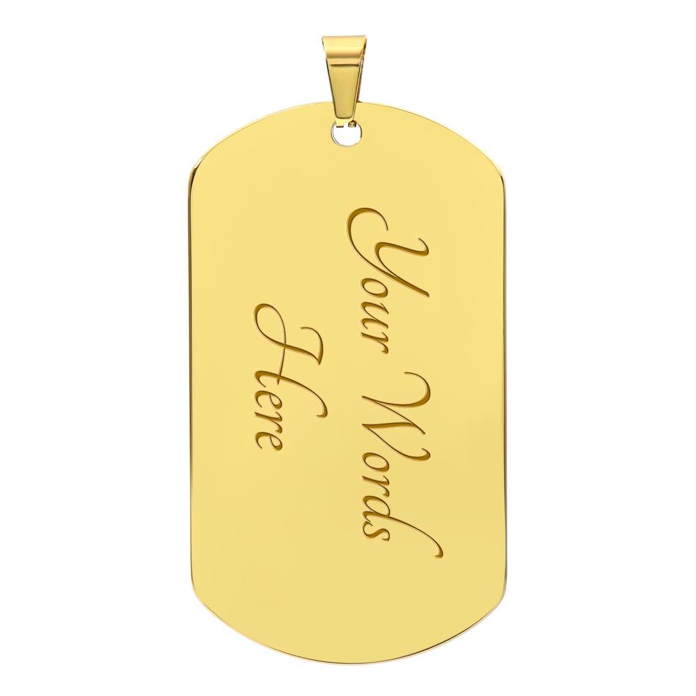 My Son | Dog Tag | Carry You