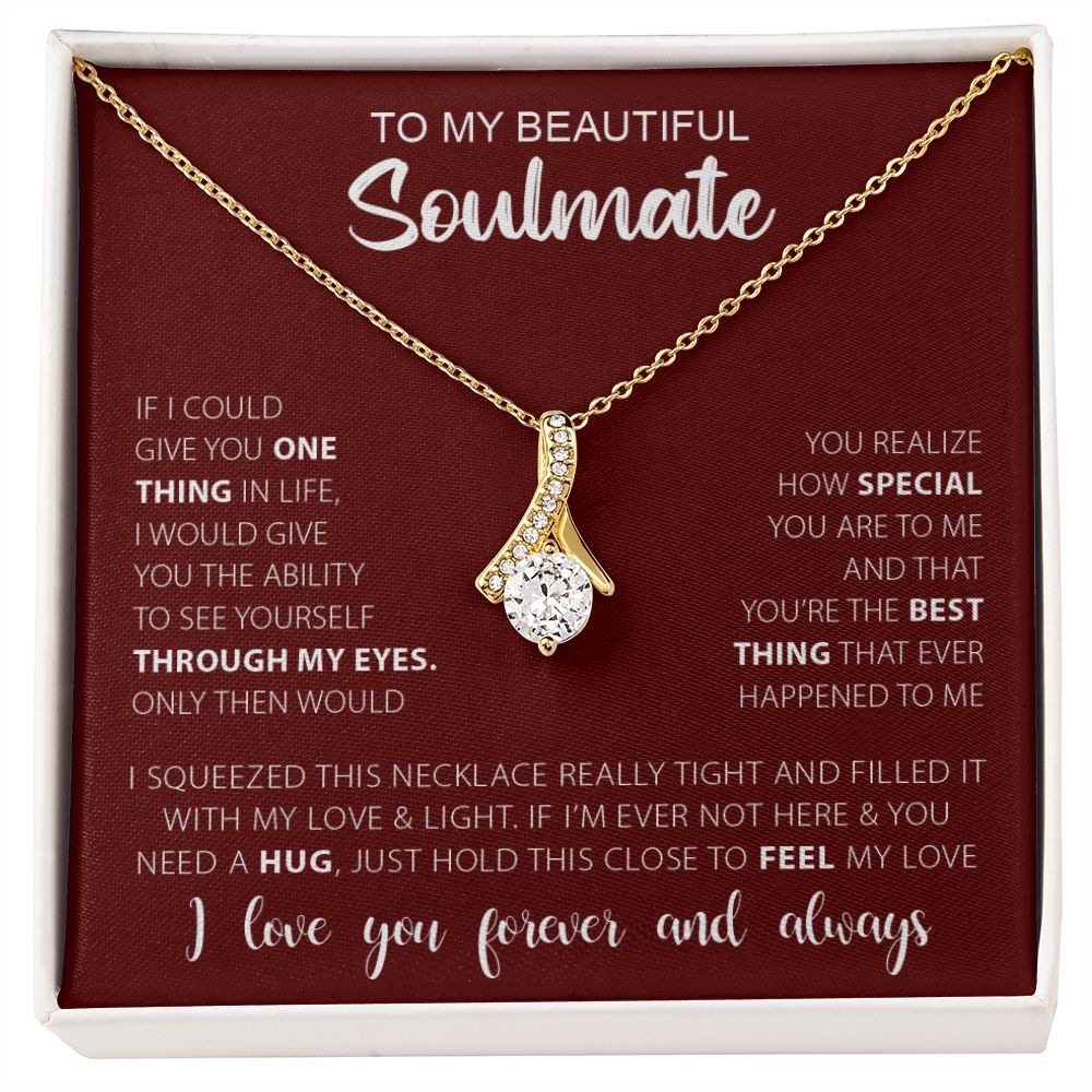 To My Soulmate | Alluring Beauty Necklace | Gift for Her | Gift for Wife | Valentine's Day Gift