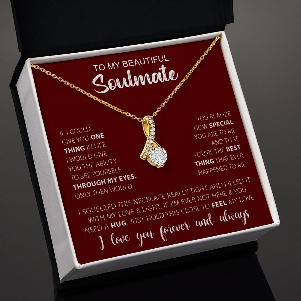 To My Soulmate | Alluring Beauty Necklace | Gift for Her | Gift for Wife | Valentine's Day Gift
