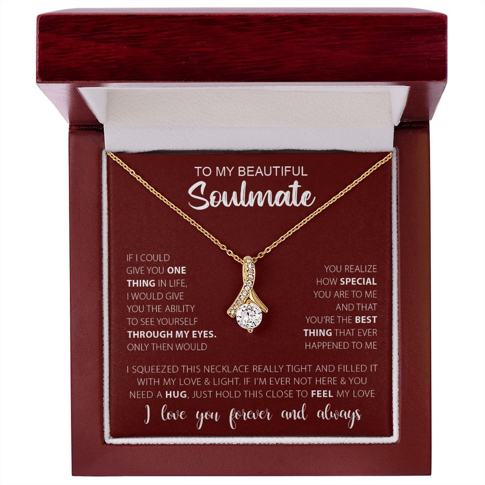 To My Soulmate | Alluring Beauty Necklace | Gift for Her | Gift for Wife | Valentine's Day Gift