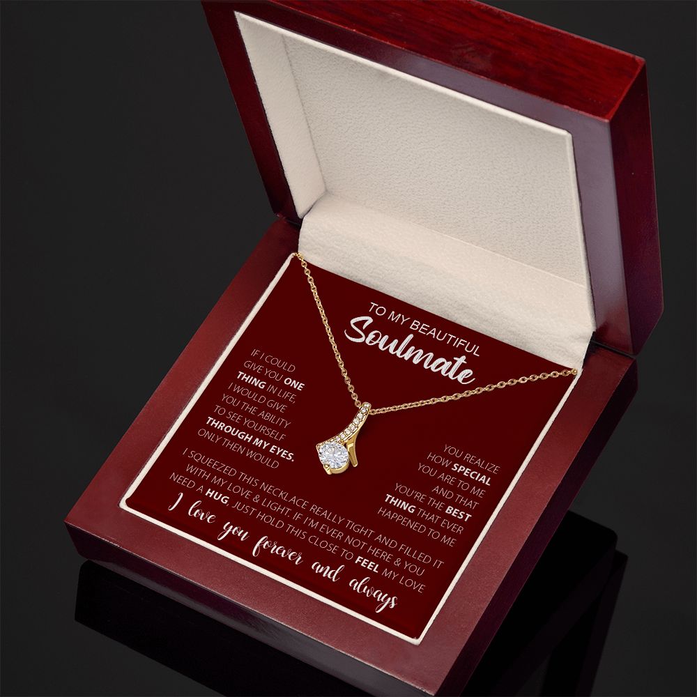 To My Soulmate | Alluring Beauty Necklace | Gift for Her | Gift for Wife | Valentine's Day Gift