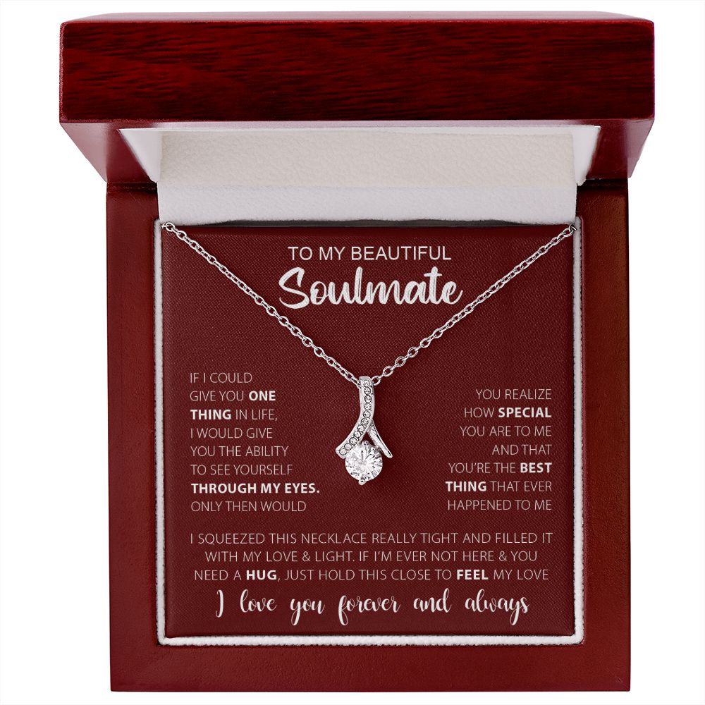 To My Soulmate | Alluring Beauty Necklace | Gift for Her | Gift for Wife | Valentine's Day Gift