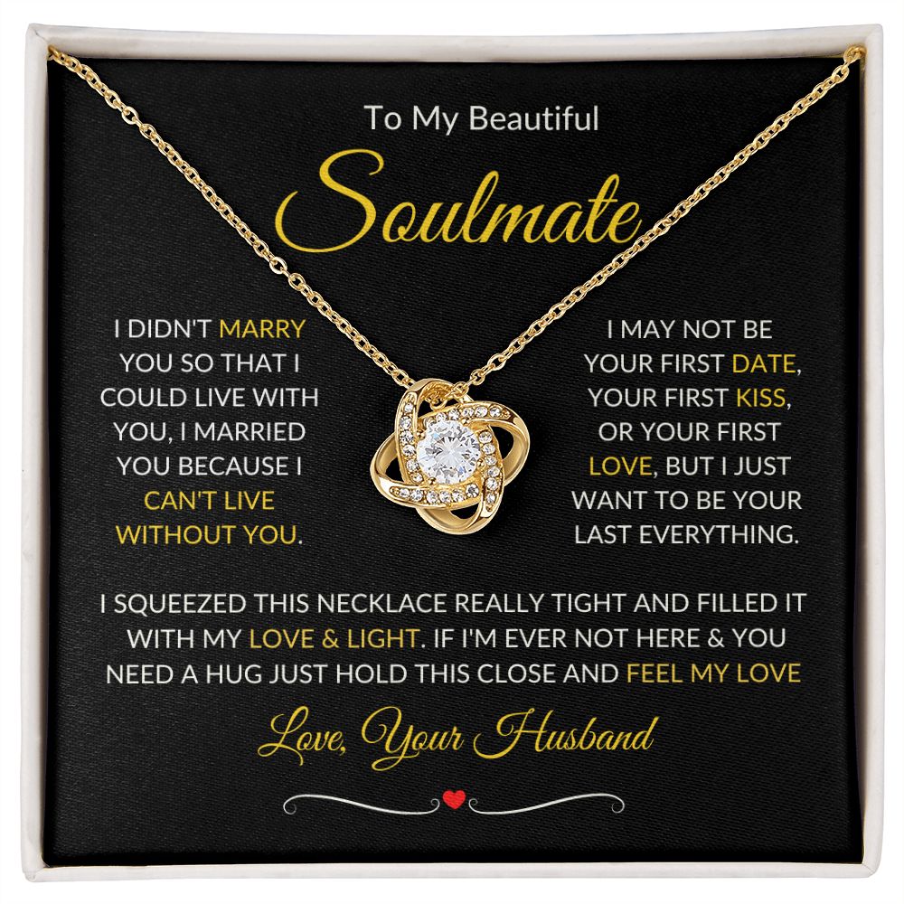 Soulmate | Love Knot | Gold Border 1 | Red Heart