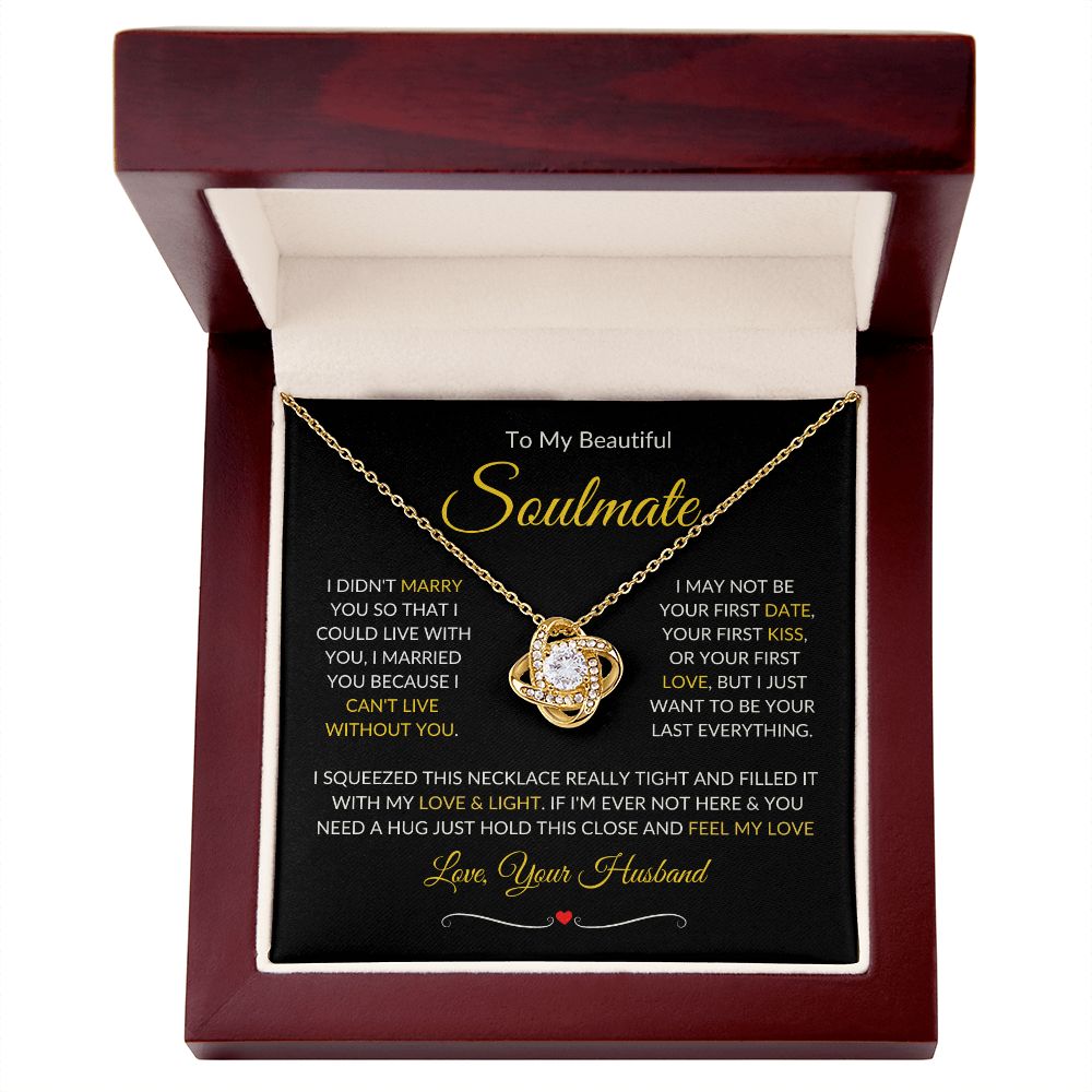 Soulmate | Love Knot | Gold Border 1 | Red Heart
