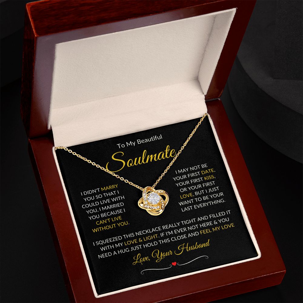Soulmate | Love Knot | Gold Border 1 | Red Heart