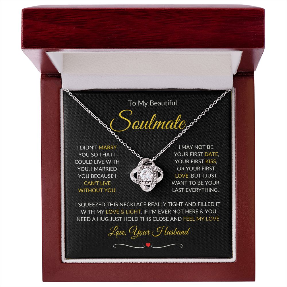 Soulmate | Love Knot | Gold Border 1 | Red Heart