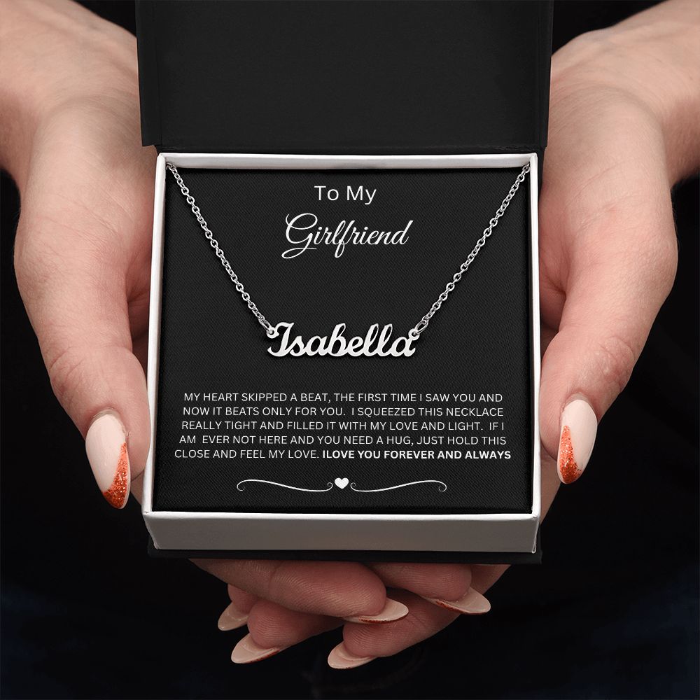 TO MY GIRLFRIEND | PERSONALIZED NAME NECKLACE | GIFTS FOR HER | CUSTOM NAME NECKLACE | VALENTINE'S DAY