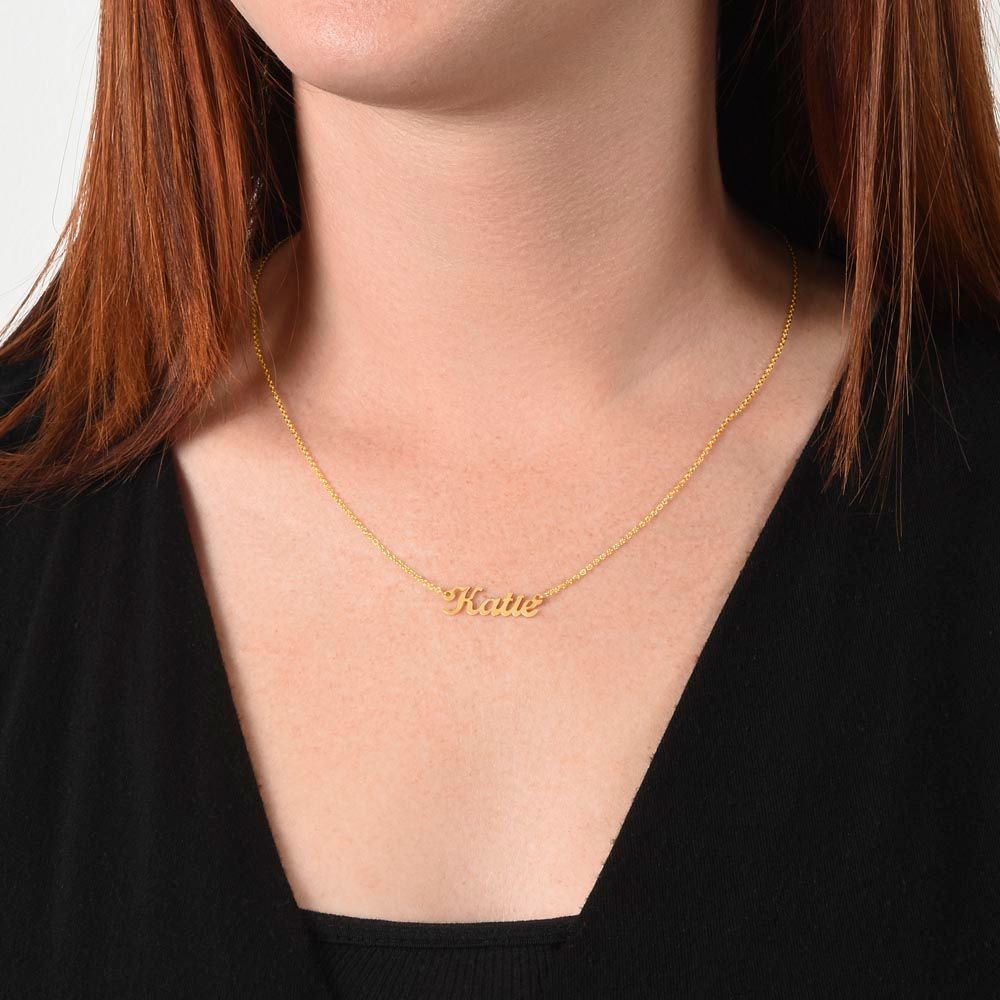 TO MY GIRLFRIEND | PERSONALIZED NAME NECKLACE | GIFTS FOR HER | CUSTOM NAME NECKLACE | VALENTINE'S DAY