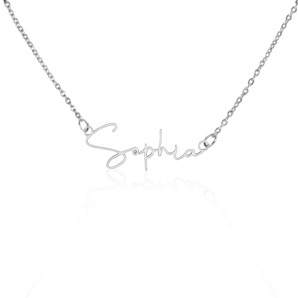 18th Birthday | Signature Name Necklace | Birthday gift | Gift for Her