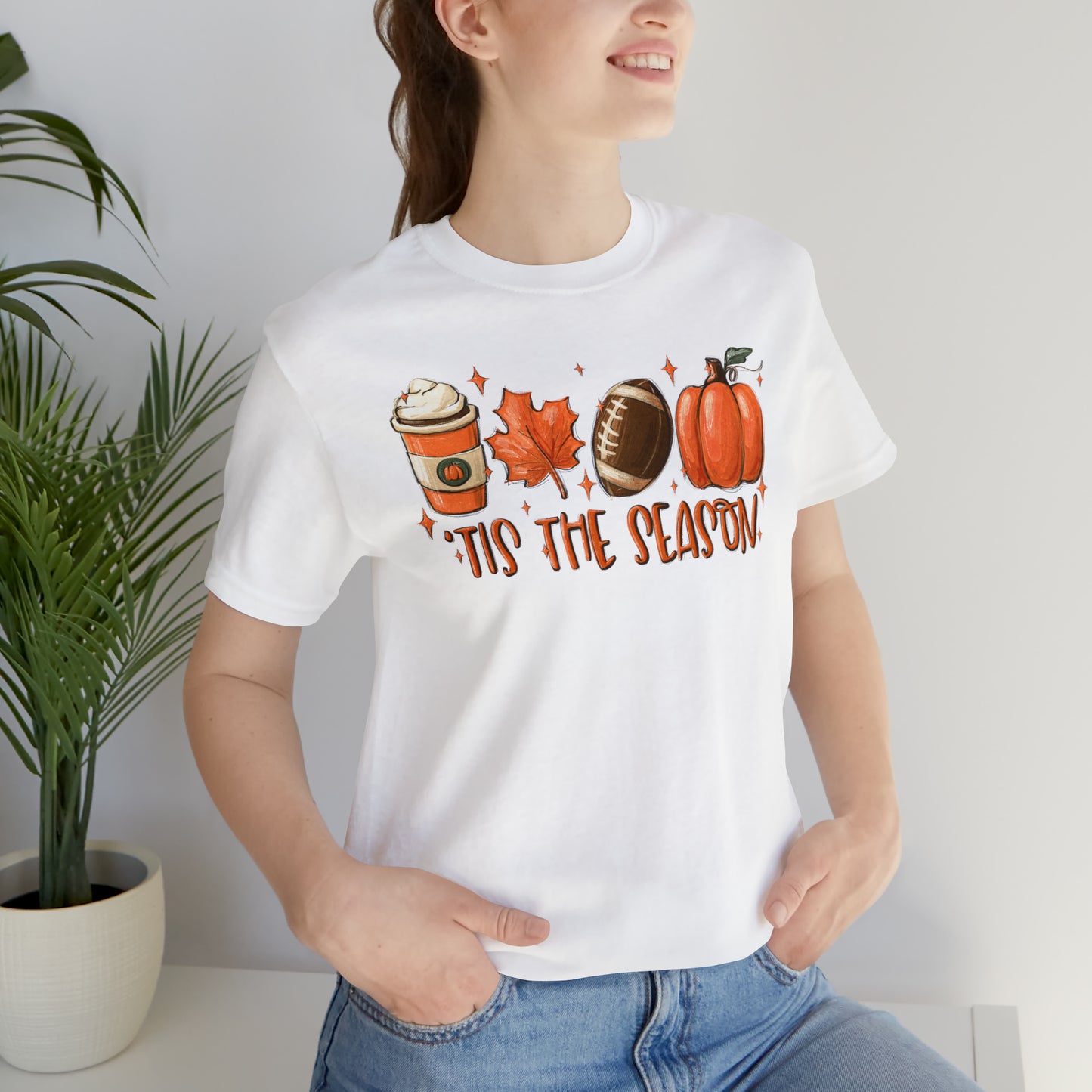 Tis the Season Canvas and Bella Fall T Shirt