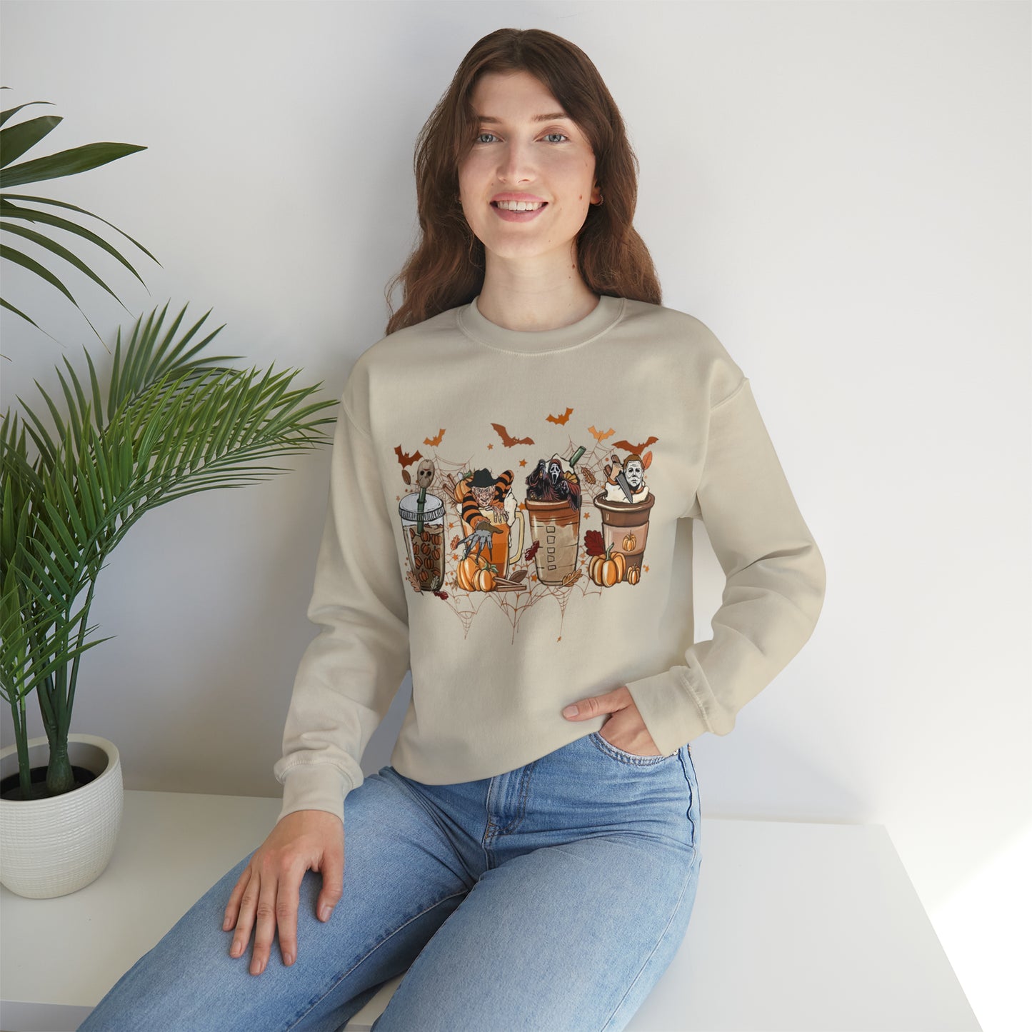 Skeleton Coffee Cups Sweatshirt