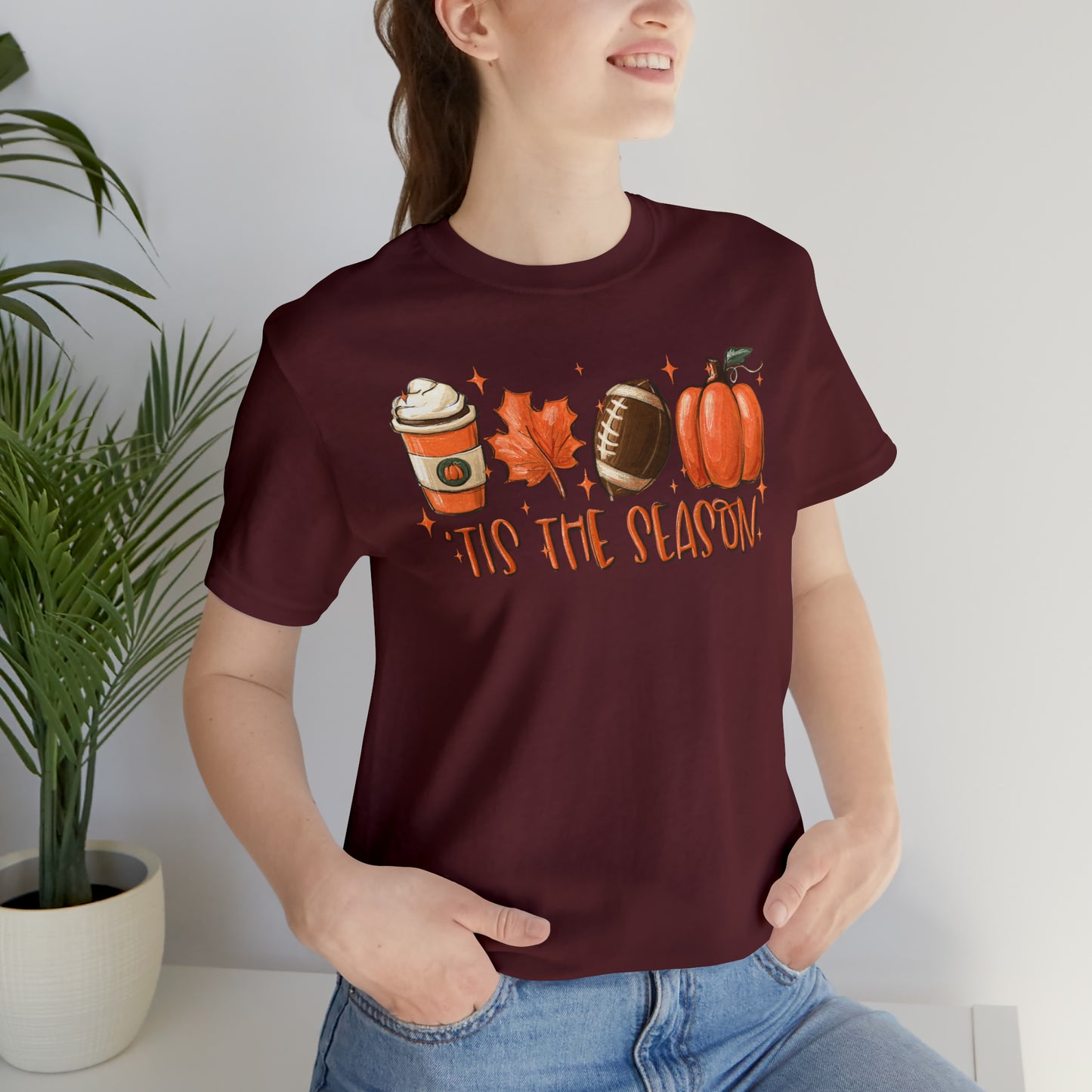 Tis the Season Canvas and Bella Fall T Shirt