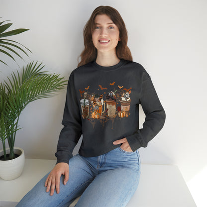 Skeleton Coffee Cups Sweatshirt