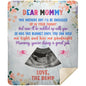 Dear Mommy - Love the Bump - Premium Mink Sherpa Blanket 50x60