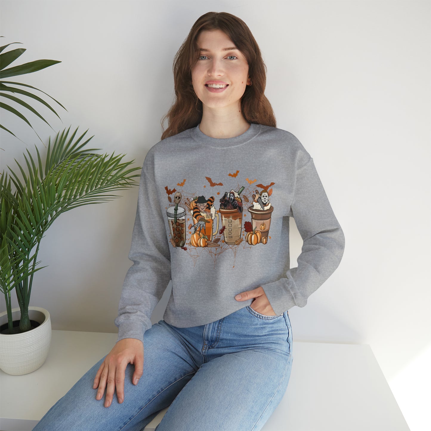 Skeleton Coffee Cups Sweatshirt