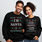 I'mSanta Unisex Funny Couples Ugly Christmas Sweater