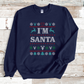 I'mSanta Unisex Funny Couples Ugly Christmas Sweater