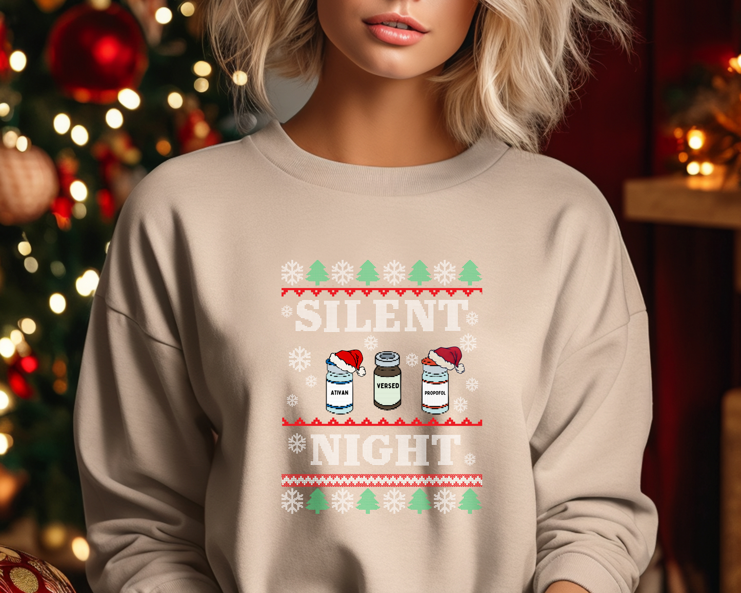 Silent Night Ugly Sweater