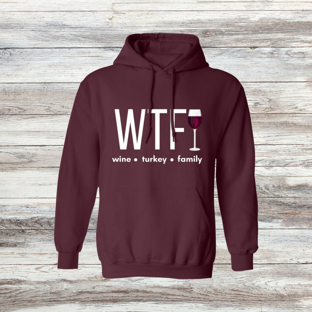 Wine Turkey Family Sweatshirt and Hoodie