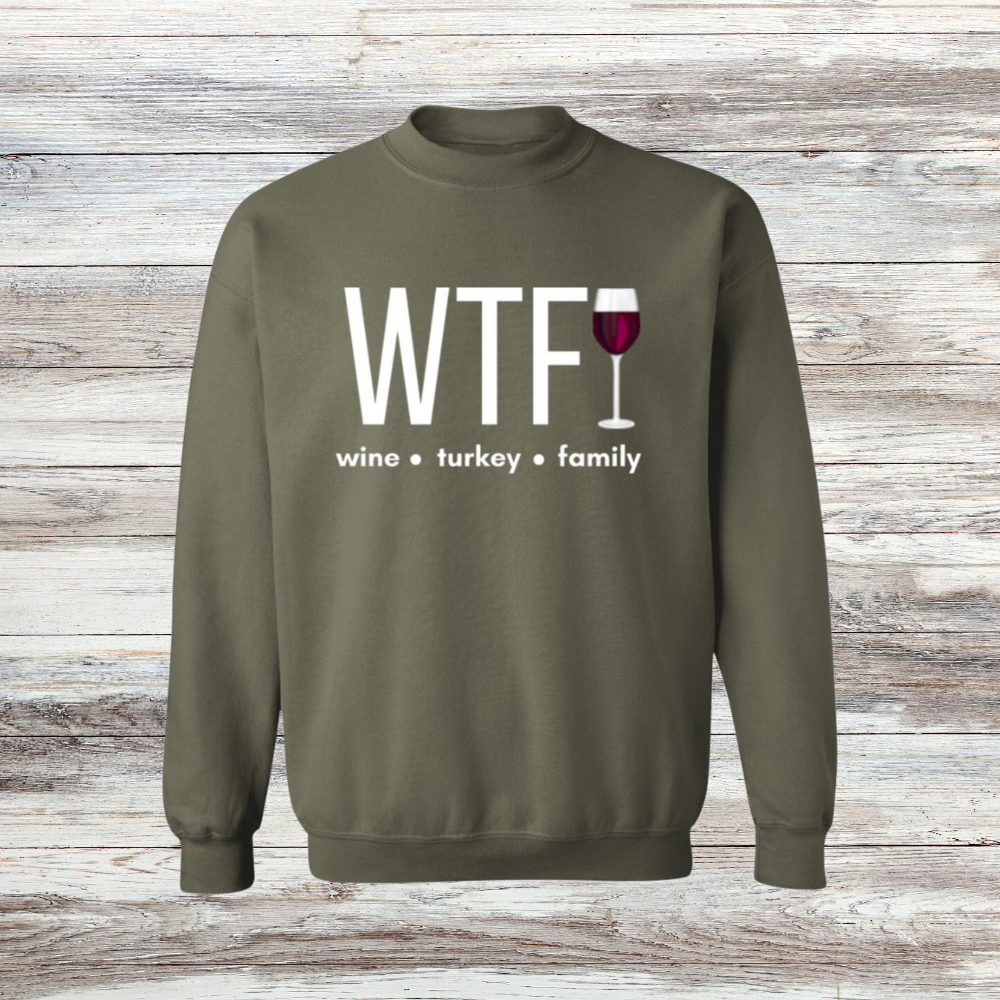 Wine Turkey Family Sweatshirt and Hoodie