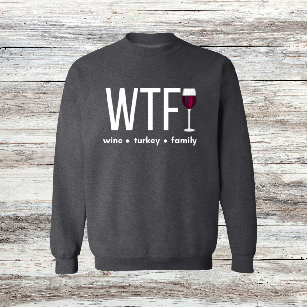 Wine Turkey Family Sweatshirt and Hoodie