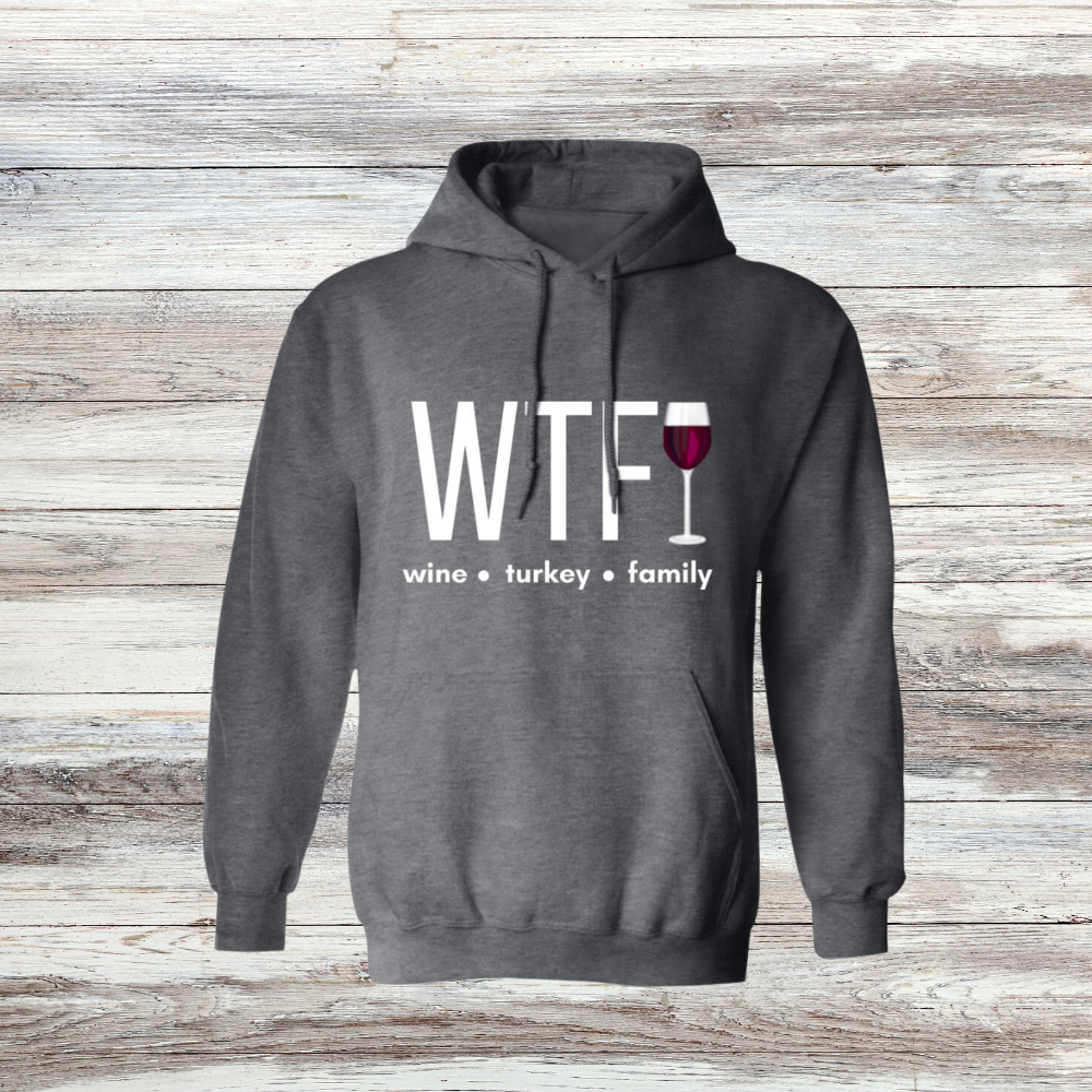 Wine Turkey Family Sweatshirt and Hoodie