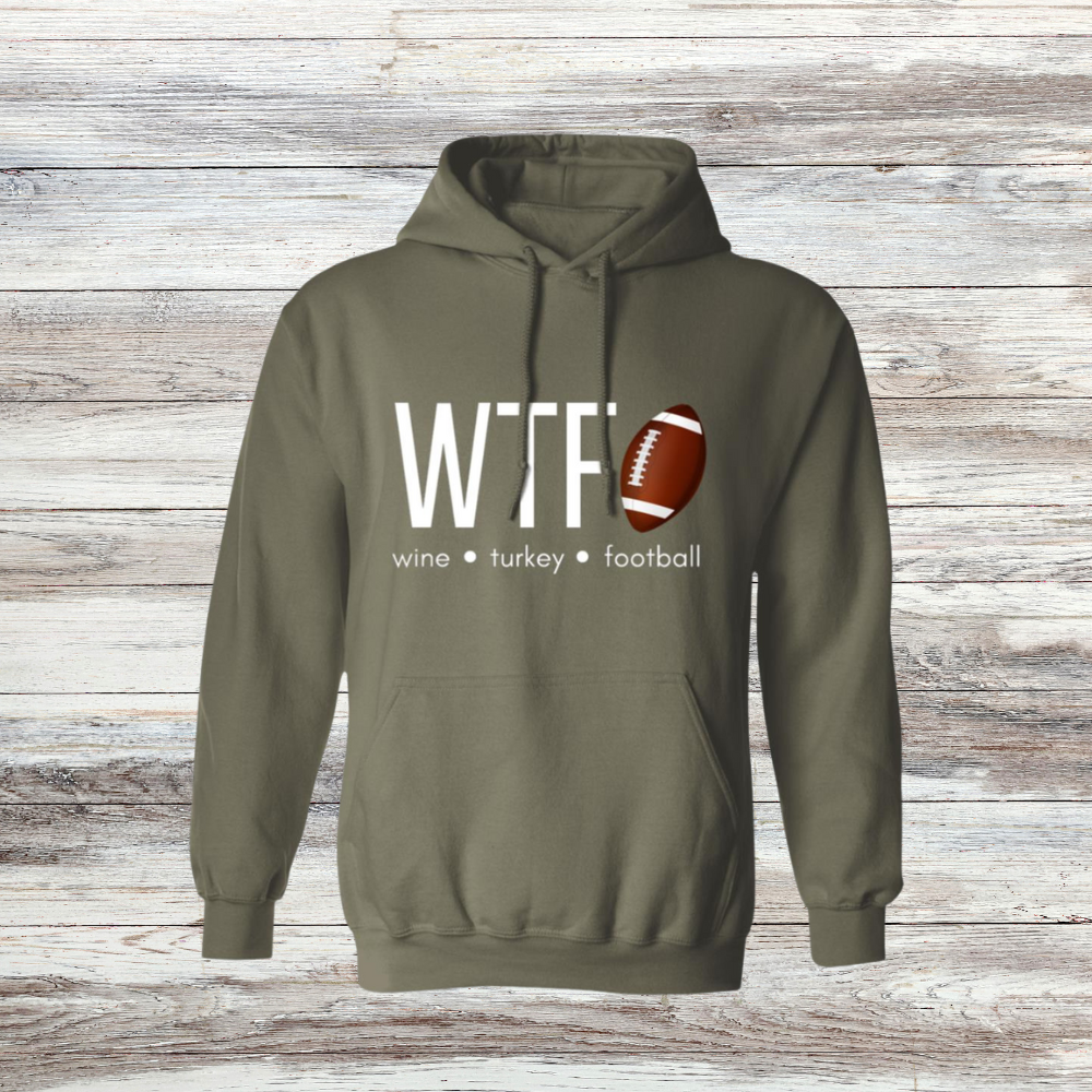 Wine Turkey Football Sweatshirt and Hoodie