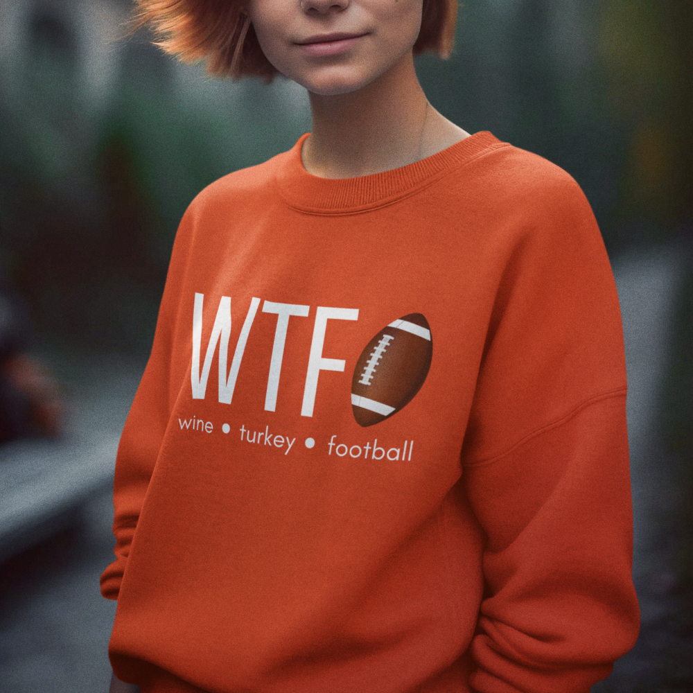 Wine Turkey Football Sweatshirt and Hoodie