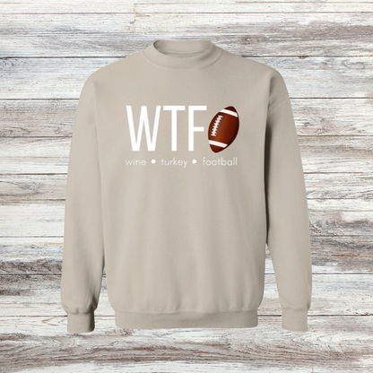 Wine Turkey Football Sweatshirt and Hoodie