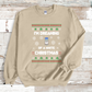 I'm Dreaming of a White Christmas-Dark Background White Christmas Humor Sweatshirt