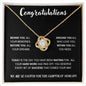 Congratulations - Behind You | Love Knot Necklace | Graduation | Daughter | Gift for Her | Niece | Granddaughter