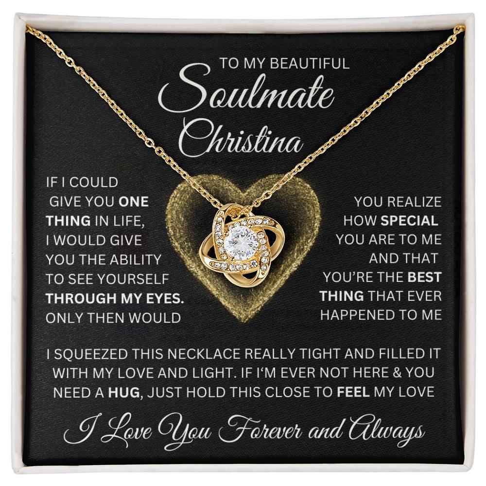 To My Beautiful Soulmate - Love and Light Gold - Personalized