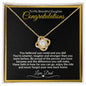 My Beautiful Daughter | Love Knot Necklace | Congratulations | Graduations | Gift for Her