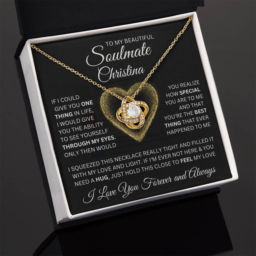 To My Beautiful Soulmate - Love and Light Gold - Personalized