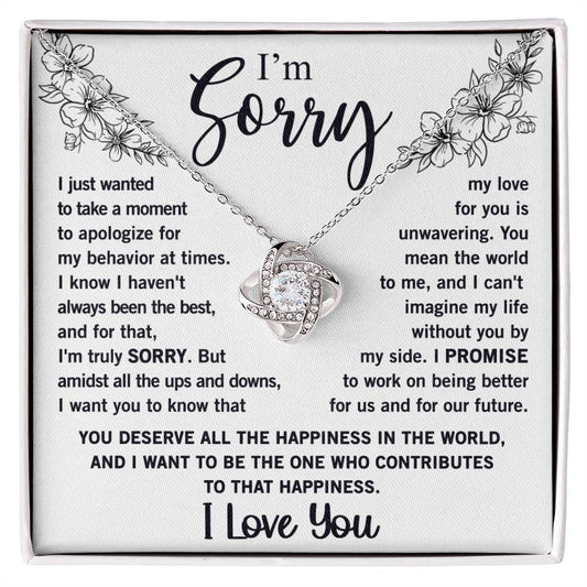 I'm Sorry | Love Knot Necklace