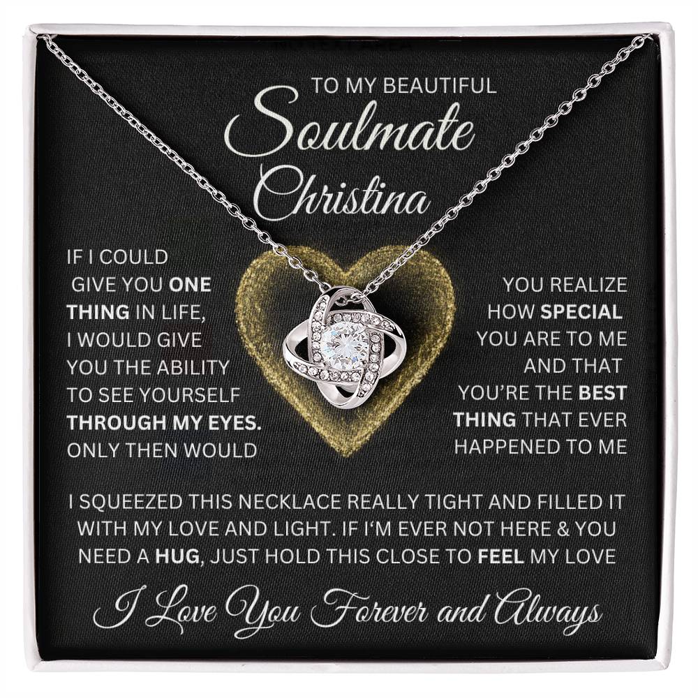 To My Beautiful Soulmate - Love and Light Gold - Personalized