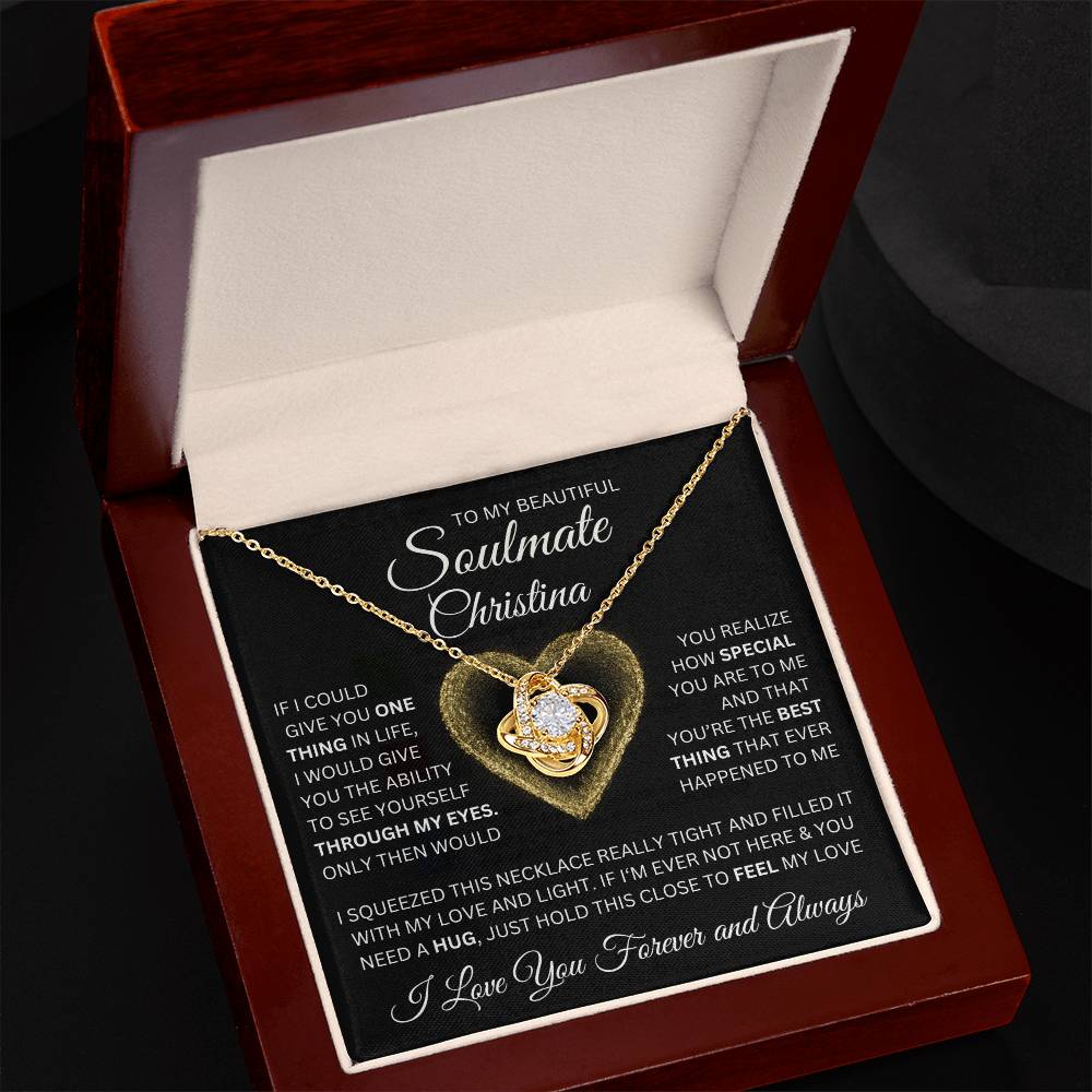 To My Beautiful Soulmate - Love and Light Gold - Personalized