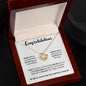 Congratulations - Behind You | Love Knot Necklace | Graduation | Daughter | Gift for Her | Niece | Granddaughter