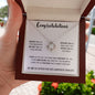 Congratulations - Behind You | Love Knot Necklace | Graduation | Daughter | Gift for Her | Niece | Granddaughter