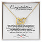 Congratulations - My Beautiful Daughter | Interlocking Hearts | Gift for daugther | Congratulations