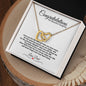 Congratulations - My Beautiful Daughter | Interlocking Hearts | Gift for daugther | Congratulations