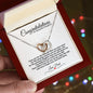 Congratulations - My Beautiful Daughter | Interlocking Hearts | Gift for daugther | Congratulations