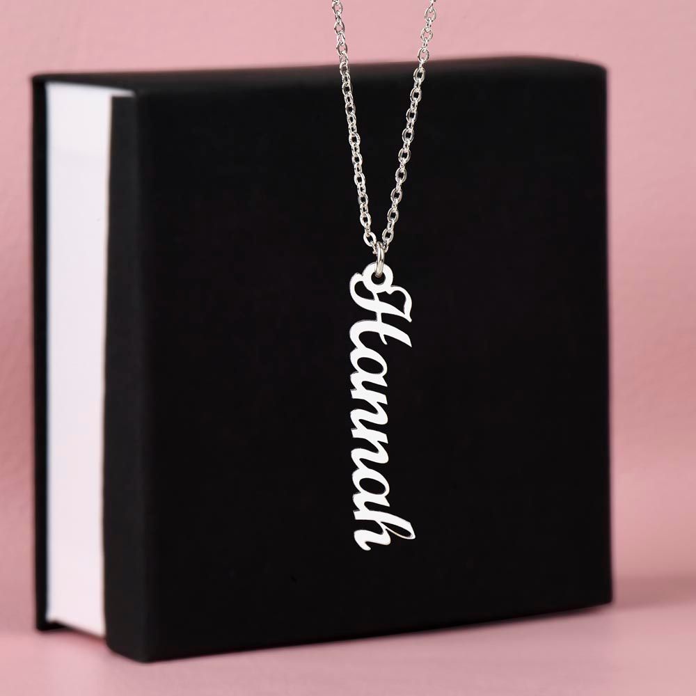 PERSONALIZED NAME NECKLACE - VERTICAL