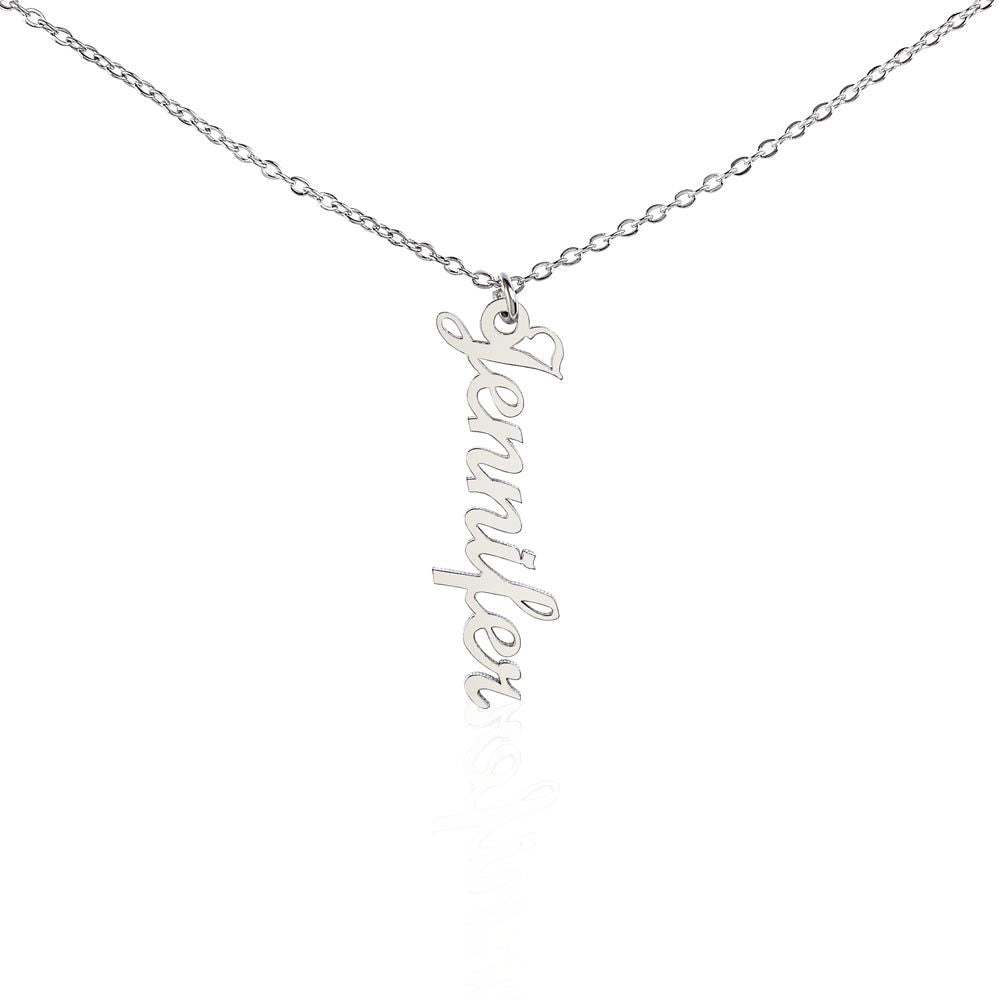 PERSONALIZED NAME NECKLACE - VERTICAL