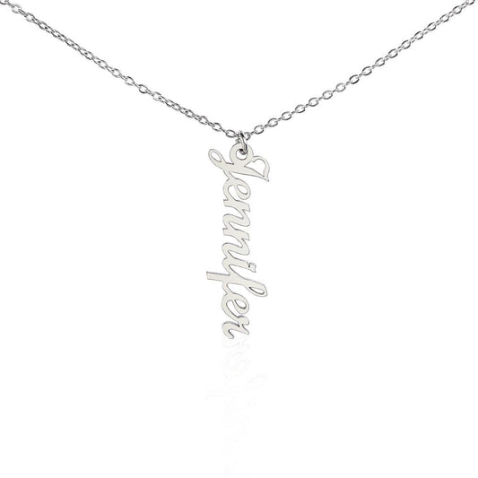 PERSONALIZED NAME NECKLACE - VERTICAL